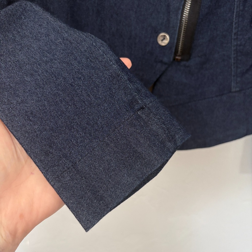 Porto Farallon Denim Style Chambray Jacket Women Size 1 (6 US) Blue New - Picture 5 of 13
